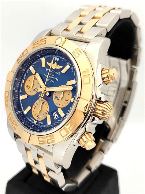 breitling chronomat 44 two tone on wrist|Breitling Chronomat airborne 44.